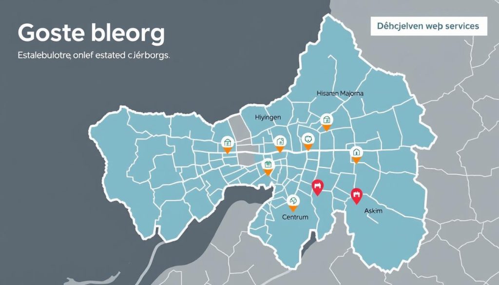 Dödsbotömning i olika stadsdelar i Göteborg
