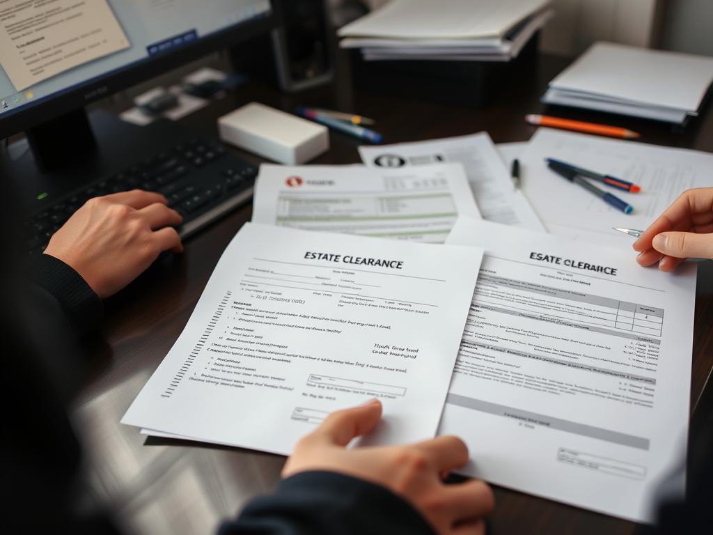 Juridiska dokument vid tömma dödsbo Stockholm med bouppteckning