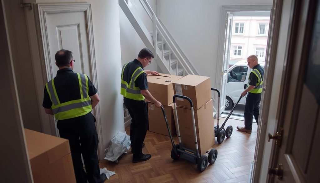 Professionellt team utför tömma dödsbo Stockholm med effektiv logistik