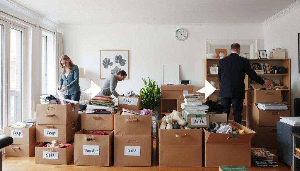 Steg-för-steg process för tömma dödsbo Stockholm med sortering av föremål