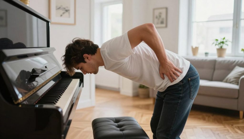 Person som skadar sig vid försök att flytta ett piano i Göteborg