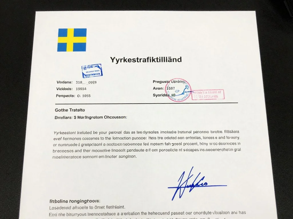 Yrkestrafiktillstånd dokument för flyttfirma i Göteborg
